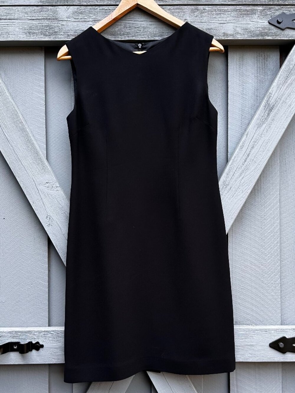 Vintage 90s Petite Sophisticate Black Sheath Dress Size 2P